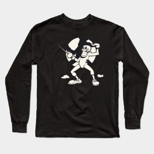 SportySkull - Fencing Long Sleeve T-Shirt